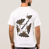 完璧な女子タンクトップなし Tシャツ (裏面)