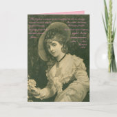 完璧な女性 – ビクトリアン引用文 カード (正面)