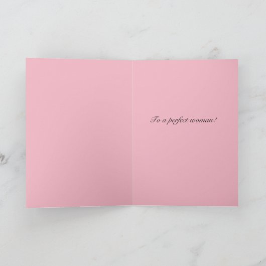 完璧な女性 – ビクトリアン引用文 カード (内部)