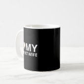 完璧な妻大好きなフォトハート面白い夫T コーヒーマグカップ (正面左)