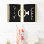 完璧な婚約パーティバナー 横断幕 (インサイチュ)