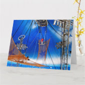 完璧な子供用ジャンボサイズのグリーティングカード カード (黄色い花)