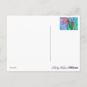 完璧な孔雀。 ポストカード (裏面)