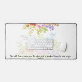 完璧な平和フローラ聖なる書物、 経典 デスクマット (キーボード&マウス)