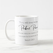 完璧な平和マグイサイヤ26:3 コーヒーマグカップ (左)