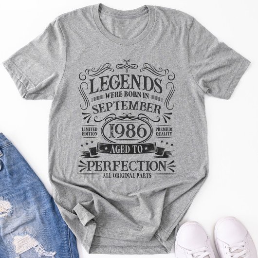 完璧な年代物のビンテージ誕生日グッズ Tシャツ