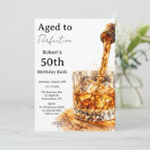 完璧な年齢の男性の誕生日パーティー 招待状 (スタンド正面)