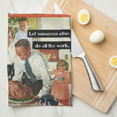 完璧な感謝祭のディナープレイドの秘密 キッチンタオル (四つ折り)