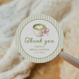 完璧な抹茶グリーンの結婚前お祝いが見つかった ラウンドシール