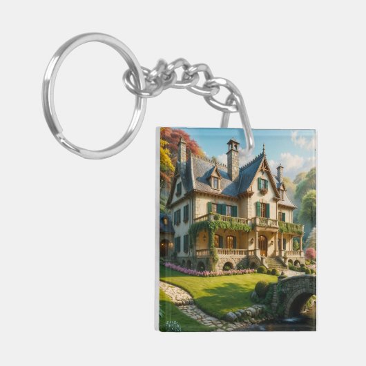 完璧な捕獲された瞬間の邸宅 キーホルダー (正面左)