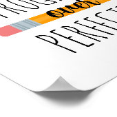 完璧な教室で進やる気を起こさせるむ ポスター (角)