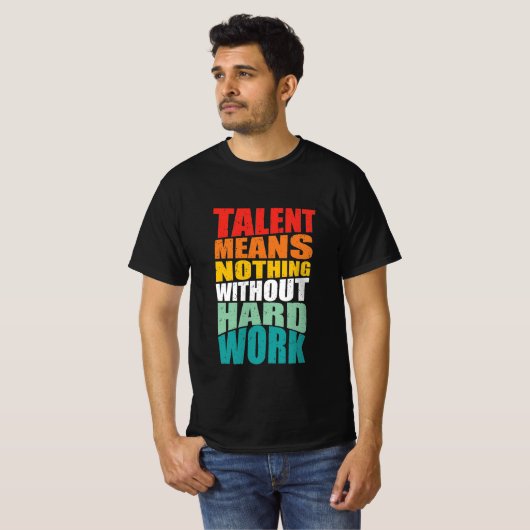 完璧な文字やる気を起こさせる引用文 Tシャツ (正面フル)