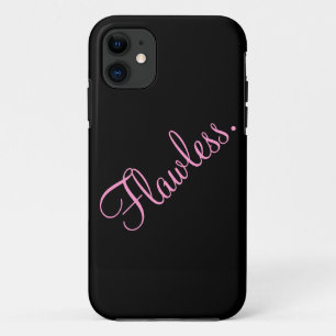 完璧な文字ブラックとピンク iPhone 11 ケース