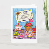 完璧な日の誕生日カードのレシピ カード (正面)