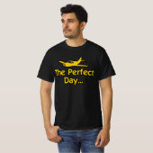 完璧な日の飛行機 Tシャツ (正面フル)