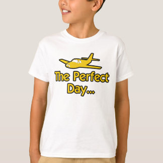 完璧な日の飛行機 Tシャツ