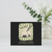 完璧な日本のおにぎり |ヴィンテージスタイル ポストカード (スタンド正面)