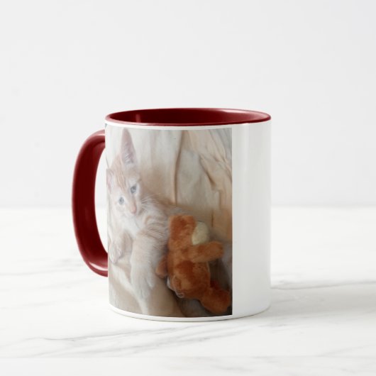 完璧な日 猫の写真  マグカップ (正面左)