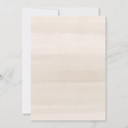 完璧な春の結婚式駆け落ち 招待状 (裏面)