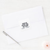 "完璧な時間なし – やる気を起こさせるタイポグラフィ引用文 スクエアシール (封筒)