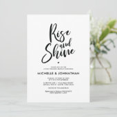 完璧な書道ポスト結婚のブランチ招待状 招待状 (スタンド正面)