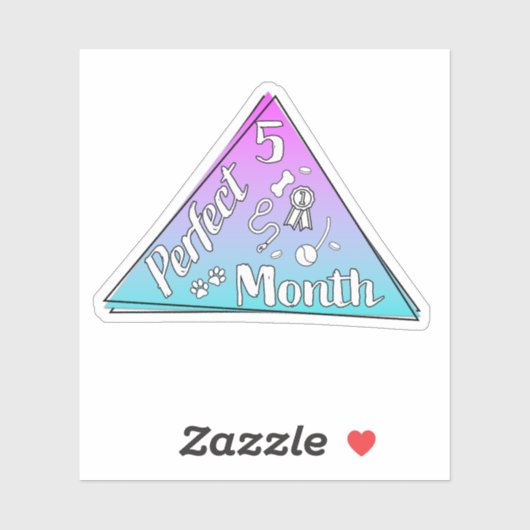 完璧な月のステッカー – 5月 シール (シート)