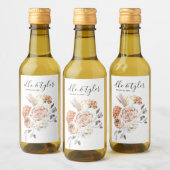 完璧な桃結婚のワインラベル ワインラベル (ボトル)