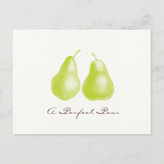 完璧な梨のはがき ポストカード (正面)
