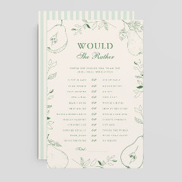 完璧な梨のブライダルシャワーは彼女はむしろゲームだろう