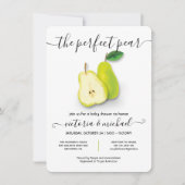 完璧な梨の赤ちゃんシャワー 招待状 (正面)