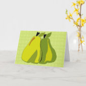 完璧な梨 カード (黄色い花)