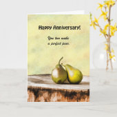 完璧な梨 カード (黄色い花)