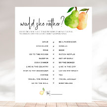 完璧な梨 – ブライダルシャワーは彼女はむしろゲーム