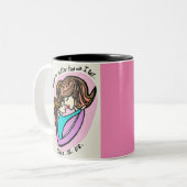 完璧な母の日の贈り物！ ツートーンマグカップ (正面左)