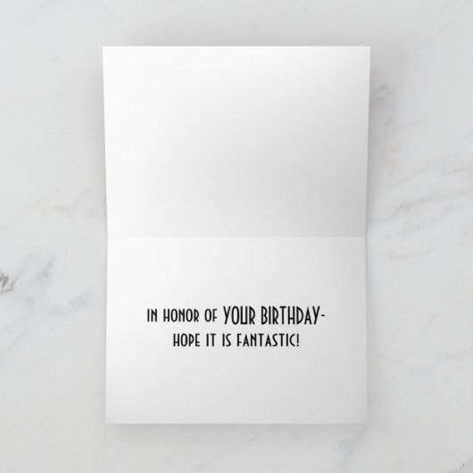 完璧な波の誕生日 カード (内部)