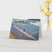 完璧な波の誕生日 カード (黄色い花)