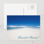 完璧な海ビーチ ポストカード (正面/裏面)