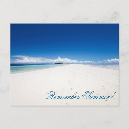 完璧な海ビーチ ポストカード (正面)