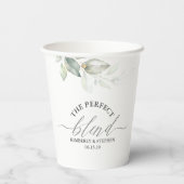 完璧な混エレガント合離れ緑 紙コップ (裏面)