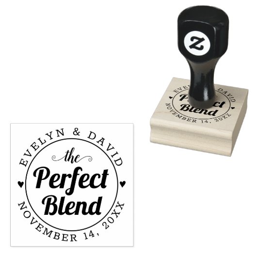 完璧な混結婚合は、の日付と名結婚前 ラバースタンプ (押印)