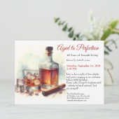 完璧な熟成 - 誕生日ワイン 招待状 (スタンド正面)