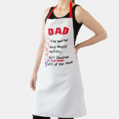 完璧な父カスタムの日パーソナライズされた、のエプロン エプロン (インサイチュ)