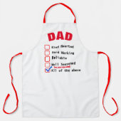 完璧な父カスタムの日パーソナライズされた、のエプロン エプロン (正面)