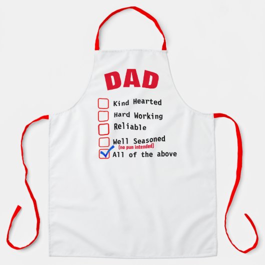 完璧な父カスタムの日パーソナライズされた、のエプロン エプロン (正面)