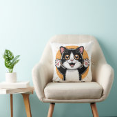 完璧な猫コレクション | かわいい猫の装飾スロー クッション (椅子)