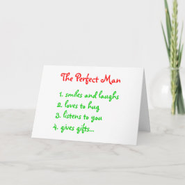 完璧な男性 - グリーティングカード シーズンカード