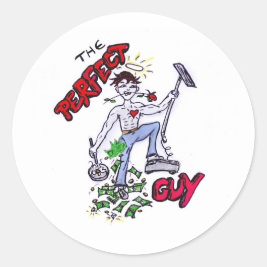 完璧な男 ラウンドシール (正面)