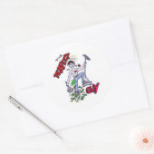 完璧な男 ラウンドシール (封筒)