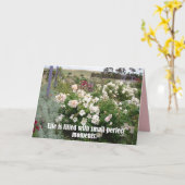 完璧な瞬間に満ちた花の庭のカード カード (黄色い花)