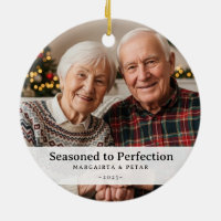 完璧な祖父母の写真 Funny Seasoned to Perfection Grandparent